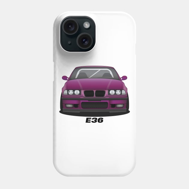 Purple E36 Phone Case by turboosted