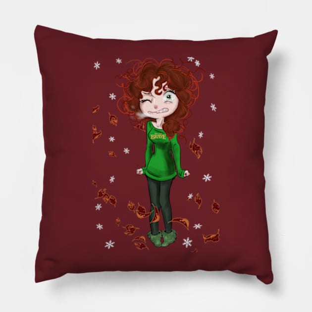 Fall Apple Scot Princess Pillow by OCDVampire