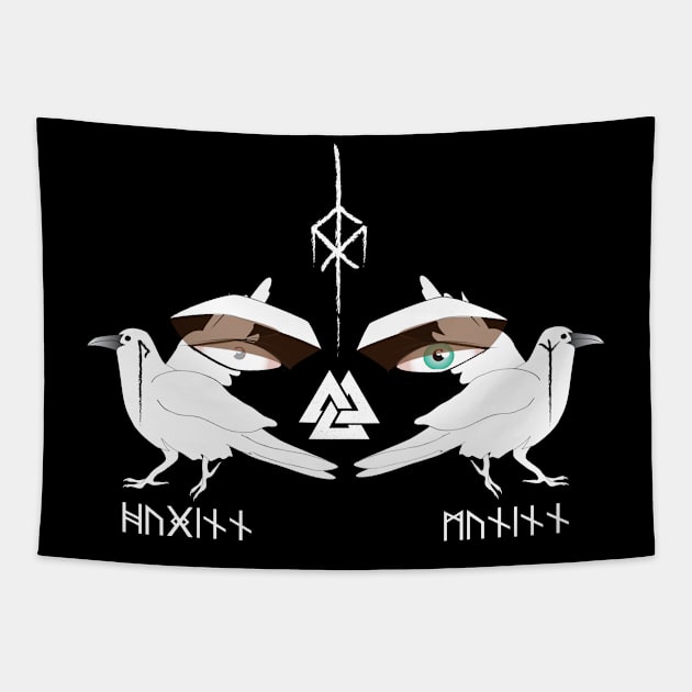 Odin Ravens Tapestry by emma17