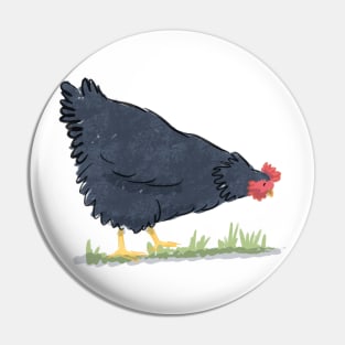 Big Black Chook Pin