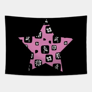 A Star In The Garden - Pink. Tapestry