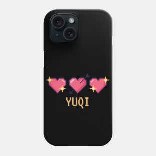 Yuqi Pixel Heart Valentine (G)I-dle Phone Case