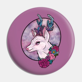 Crystal Deer Pin