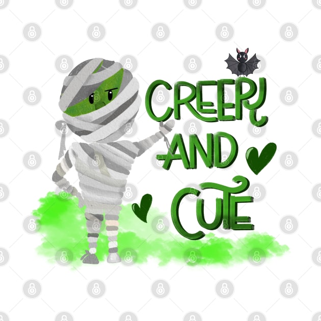 creepy and cute mummy design by PrintAmor