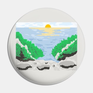 By the Sea Pin