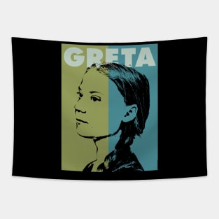 Greta Thunberg by © Buck Tee Originals Tapestry