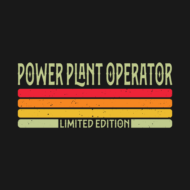 Power Plant Operator Funny Job Title Profession Birthday Gift by Art master