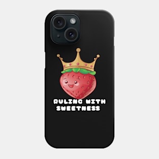 Cute Strawberry Wearing A Crown Phone Case