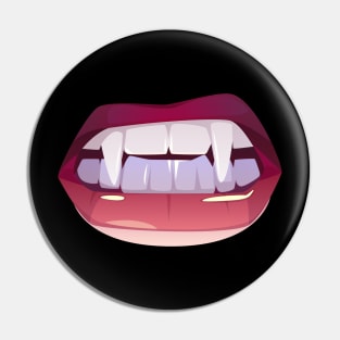 Halloween Fangs Pin