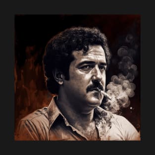 Pablo Escobar, The Smoking Kingpin of Medellin T-Shirt