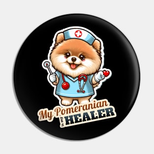 Pomeranian Nurse Pin