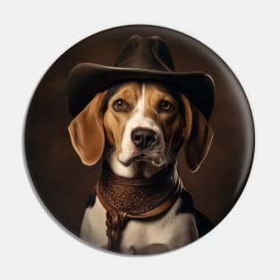 Cowboy Dog - Beagle Pin