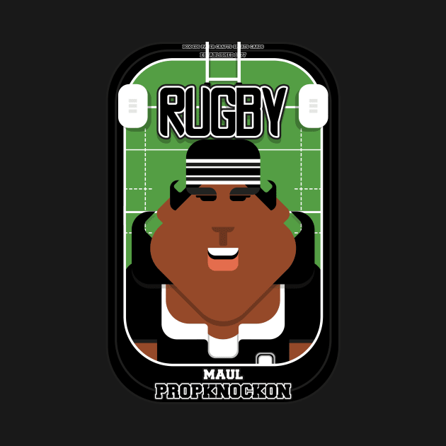 Rugby Black - Maul Propknockon - Aretha version by Boxedspapercrafts