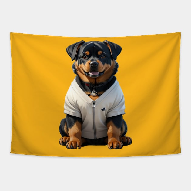 Rottweiler Dog Tapestry by MagicHub