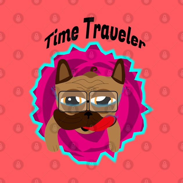 Time traveler pug by NekroSketcher