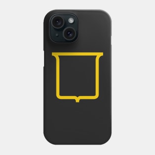 Modern English Heraldic Mouth (Gold) Phone Case