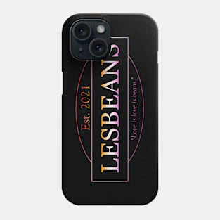 Lesbeans (lesbian flag colors) Phone Case