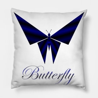 Metallic butterfly Pillow