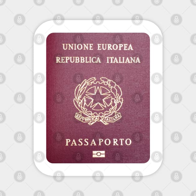 Italy Passport Magnet by Islanr