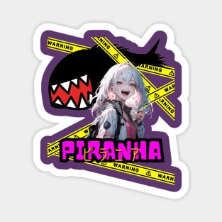 piranha girl Magnet