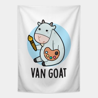 Van Goat Funny Artist Pun Tapestry