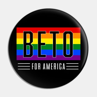 Beto For America 2022 | Beto O'Rourke For Texas Governor | LGBT Gay Pride T-Shirt Pin