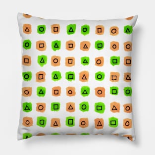 Abstract geometrical colorful pattern Pillow