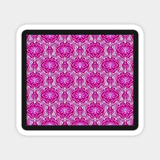 Magenta Aesthetic Repeating Abstract Pattern 2 Magnet