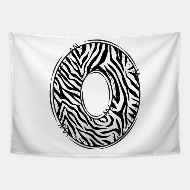 Zebra Letter O Tapestry by Xtian Dela ✅