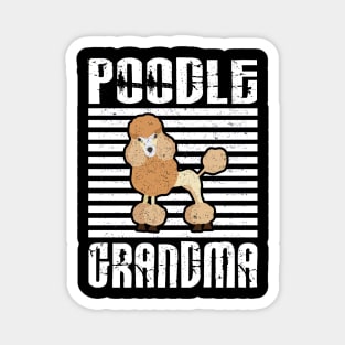 Poodle Grandma Proud Dogs Magnet