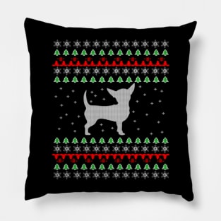 Chihuahua Ugly Christmas Sweater T-Shirt Gift Cute Pillow