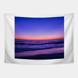 Blue Ocean Waves Tapestry