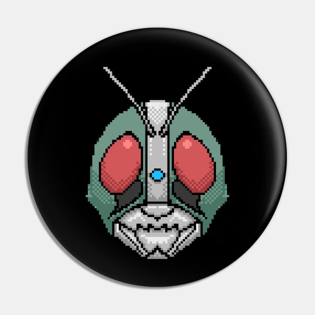 Kamen Rider 8 Bit Pin by WahyudiArtwork