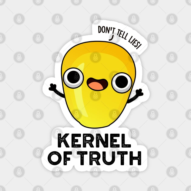 Kernel of Truth Cute Corn Pun Magnet by punnybone