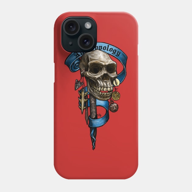 Anthropology Nerd Banner Phone Case by FreyStrandDraws