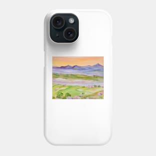 Mountains In The Fog. Italy. Tuscany Phone Case