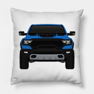 Ram Blue + Black Pillow