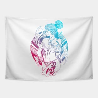 Dual Color Scorpio Beauty Tapestry