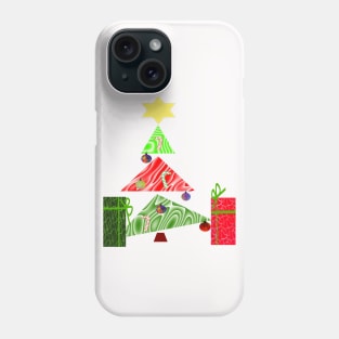 Whimsical Christmas Tree Phone Case