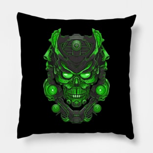 ETHEREAL SKULL - GREEN Pillow