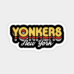 Retro Yonkers New York Magnet