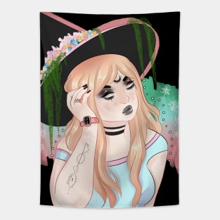 Spring Witch a cold stare Tapestry