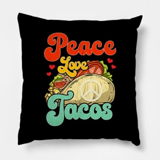 Peace Love Tacos Pillow