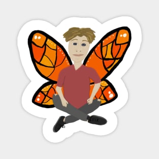 Butterfly boy Original character Magnet