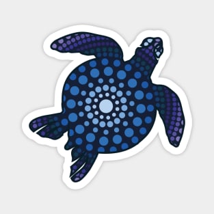 Blue Turtle Aboriginal Magnet