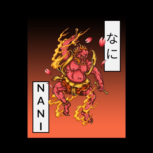 Nani Hannya Japanese Samurai by Art Deck