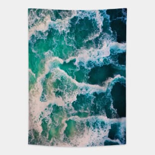 Beautiful ocean waves artwork Tapestry