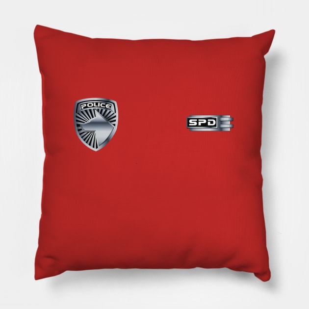 PR SPD Badges Pillow by mavgagliano