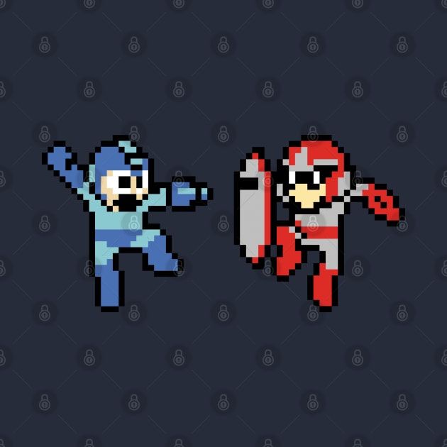 Megaman and Protoman by Slappers