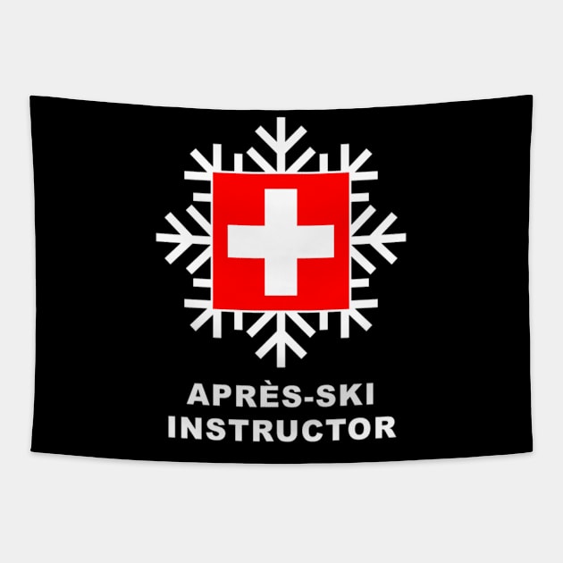 Aprs Ski Instructor Tapestry by klei-nhanss